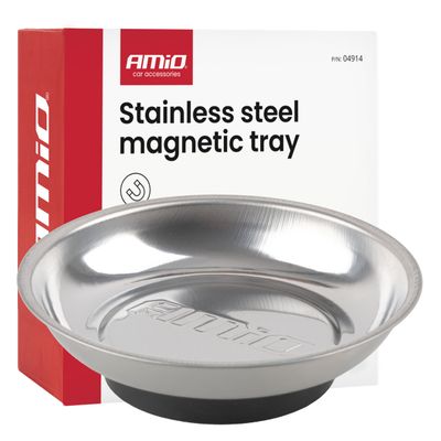 Magnetická miska z nehrdzavejúcej ocele 110mm AMIO-04914