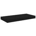 vidaXL Plávajúce nástenné police 4 ks, čierne 50x23,5x3,8 cm, MDF