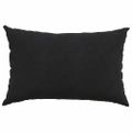vidaXL Vankúše na pohovku 2 pcs Čierna 60 x 40 cm Kordúrová tkanina