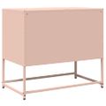 vidaXL TV skrinka Ružová 68x39x60,5 cm Oceľ valcovaná za studena