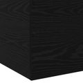vidaXL Rám postele na podlahe Čierny dub 80 x 200 cm Kompozitné drevo