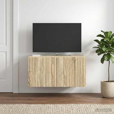 vidaXL Nástenná TV skrinka 59,5 x 41 x 30 cm Dub sonoma