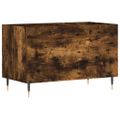 vidaXL Skrinka na platne dymový dub 74,5x38x48 cm kompozitné drevo