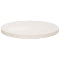 vidaXL Stolová doska biela Ø40x2,5 cm masívna borovica