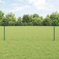 vidaXL Hexagonálny plot s stĺpom 100 x 0,8 m PVC potiahnutá oceľ