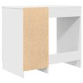 vidaXL Stôl biely 86x49x76 cm kompozitné drevo