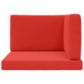 vidaXL Vankúš na vonkajšiu pohovku Polyester Červená 80 x 80 cm