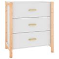 vidaXL Komoda biela 62x38x70 cm spracované drevo
