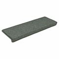 vidaXL Schodové rohože 30 ks 65x21x4 cm tmavozelené s obdĺžnikovým okrajom