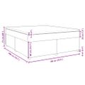 vidaXL Posteľný rám boxspring s matracom krémový 180x200 cm látka