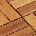 vidaXL Dlažba na terasu 10 ks Hnedá 30 x 30 cm Akáciové tvrdé drevo