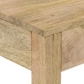 vidaXL Konzolový stolík 110x30x75cm masívne bielené mangovníkové drevo