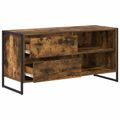 vidaXL TV skrinka 100 x 36 x 49,5 cm Dymová dub Kompozitné drevo