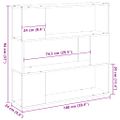 vidaXL Zostava TV skriniek 100 x 24 x 94 cm Čierny dub