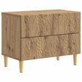 vidaXL Nočný stolík Dub artisan 62 x 34,5 x 48 cm Kompozitné drevo