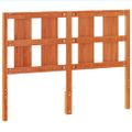 vidaXL Čelo postele voskové hnedé 135 cm masívna borovica
