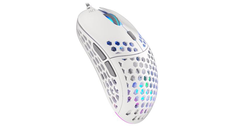 Endorfy LIX Plus/Herná/Optická/Pre pravákov/19 000 DPI/Drôtové USB-A/Biela