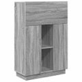 vidaXL Stôl Sivý Sonoma Kompozitné drevo 71.5 x 31.5 x 106.5 cm