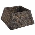 vidaXL Okrúžok na vianočný stromček Štvorcový Čierna 50 x 50 x 25 cm