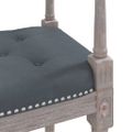 vidaXL Lavička tmavosivá 110x40x70 cm zamat