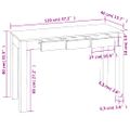 vidaXL Konzolový stolík s 3 zásuvkami 80 cm, drevený masív akácia