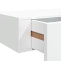 vidaXL Zásuvkové police nástenné 2 ks biele 60x23,5x10 cm MDF