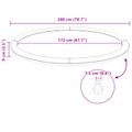 vidaXL Splash pad pre deti a psov Modrá Ø200 x 9 cm PVC