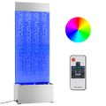 vidaXL Bublinkový stĺp s RGB LED nehrdzavejúca oceľ a akryl 110 cm