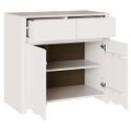 vidaXL Servírovacia skriňa so zásuvkou Drammen Biela 79 x 43 x 75.5 cm