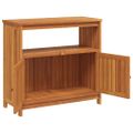 vidaXL Záhradný konzolový stolík 80x35x75 cm akáciové masívne drevo