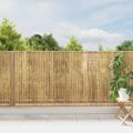 vidaXL Bambusový plot Prírodná 400 x 125 cm Bambus