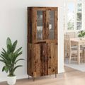 vidaXL Highboard Staré drevo 69,5 x 34 x 90 cm Kompozitné drevo