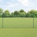 vidaXL Zvarené pletivo s podperami 10 x 1,4 m PVC potiahnutá oceľ