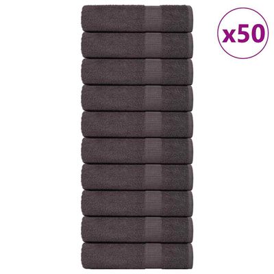 vidaXL Utierky na ruky FROGN 50 ks antracitové 50x100 cm 360 g/m²