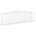 vidaXL Oblúkové gabiónové koše 25 ks 400x50x100/120cm pozinkov. železo