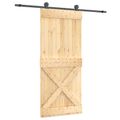 vidaXL Posuvné dvere 90 x 210 cm Masívne borovicové drevo (neupravené)