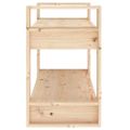 vidaXL Knižnica/deliaca stena 80x35x56,5 cm masívna borovica