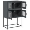 vidaXL Highboard Antracit 68x39x107 cm Oceľ