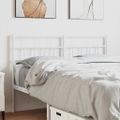vidaXL Kovové náhradné čelo postele biele 120 cm