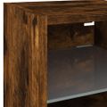 vidaXL TV nástenné skrinky s LED svetlami 2 ks dymový dub 30x28,5x30cm