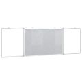 vidaXL Magnetická biela tabuľa skladacia 200x60x1,7 cm hliník