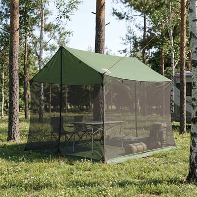 vidaXL Stanový plachty s sieťovými stenami 270 x 210 x 210 cm Zelená