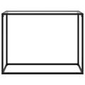 vidaXL Konzolový stolík priehľadný 100x35x75 cm tvrdené sklo