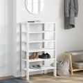 vidaXL Regál na topánky čierny 61x32x105 cm spracované drevo
