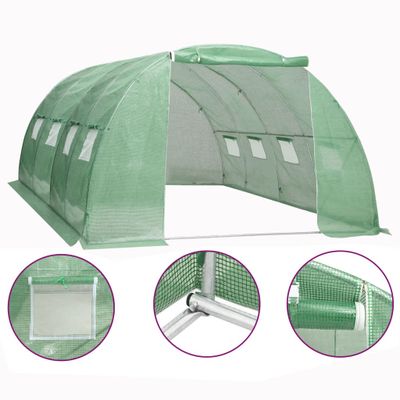 vidaXL Skleník 16 m² 4x4x2 cm