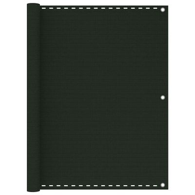vidaXL Balkónová markíza tmavozelená 120x400 cm HDPE