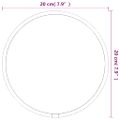 vidaXL Nástenné zrkadlo čierne Ø 20 cm okrúhle