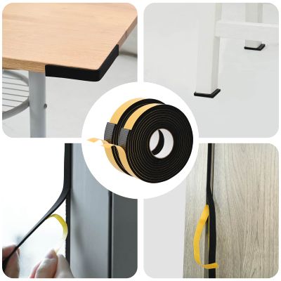 vidaXL Samolepiaca penová páska 2 pcs Čierna 40mm x 5m CR Pena