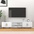 vidaXL TV skrinka lesklá biela 180x31,5x40 cm kompozitné drevo