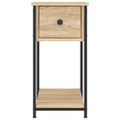 vidaXL Nočný stolík dub sonoma 30x60x60 cm kompozitné drevo